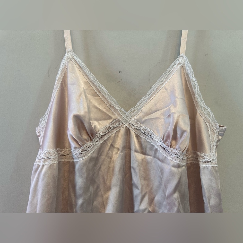 Vintage Y2K Era Victoria's Secret Cream Satin Lace Chemise/Slip Dress Medium - Picture 6 of 7